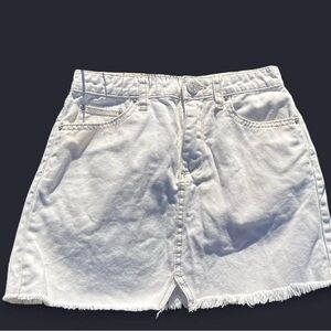 Urban Outfitters Women's White Denim Skirt